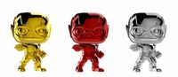 0 Chrome 3 Pack The Flash DC Universe Funko pop