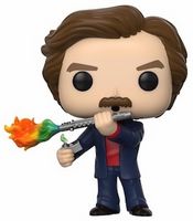 947 Ron Burgundy with Jazz Flute Flame 2020 San Diego Comic Con / FunkoShop Anchorman Funko pop