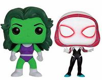 0 She Hulk/Spider Gwen 2 Pack BN Marvel Comics Funko pop