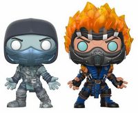 0 Scorpion Frozen and Sub Zero Flames 2 Pack GS Mortal Kombat Funko pop