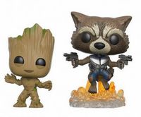 0 Groot & Rocket 2 Pack FYE Marvel Comics Funko pop